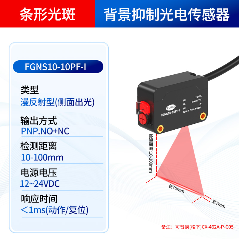 Bar Light Area Detection FGNS10-10PF-I PNP output